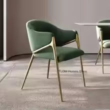 Luxury Emerald Green Velvet Dining Chair