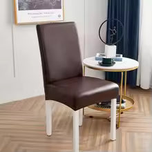Luxury Brown Leather Dining Chair