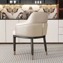 Luxury Cream Upholstered Dining Chair