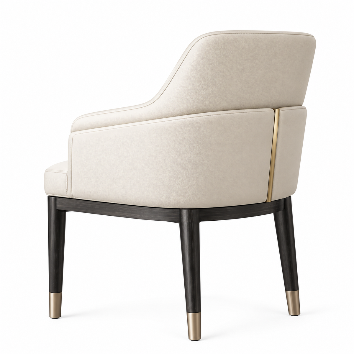 Luxury Cream Upholstered Dining Chair
